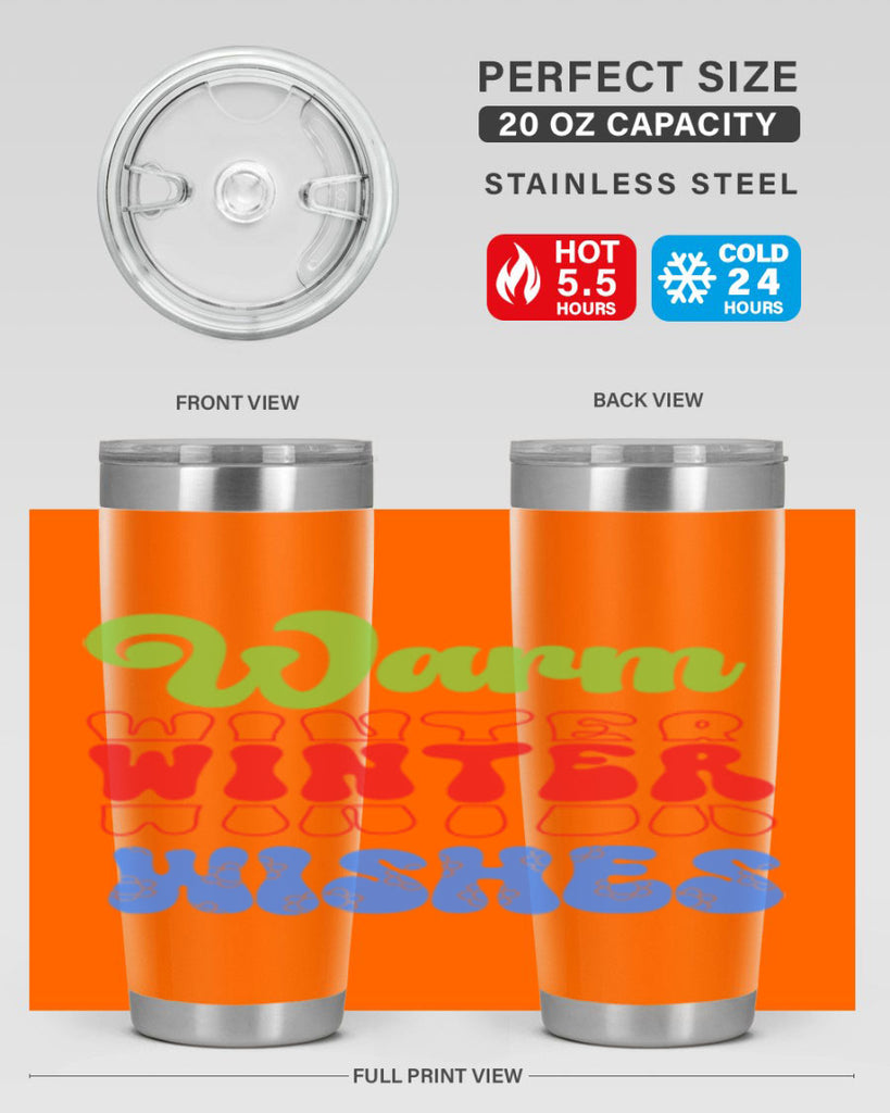 Warm winter wishes 458#- winter- Tumbler