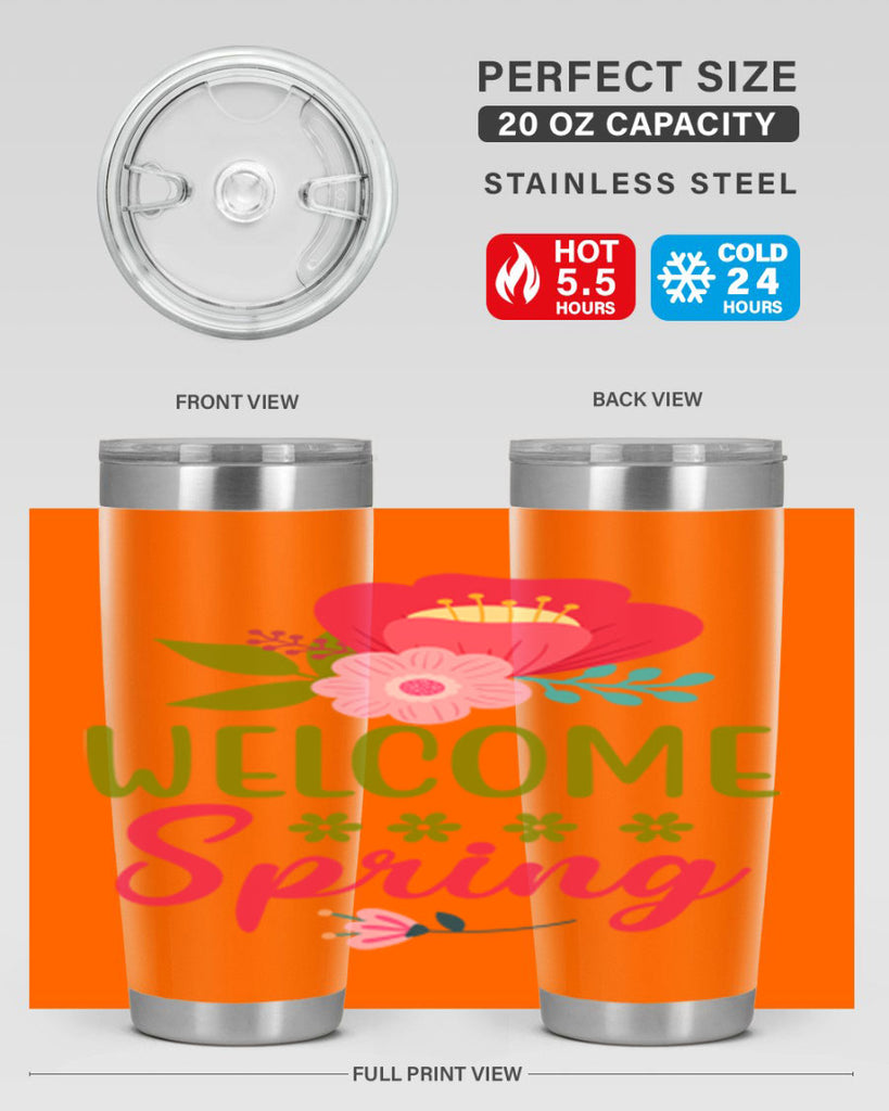 Welcome Spring 582#- spring- Tumbler