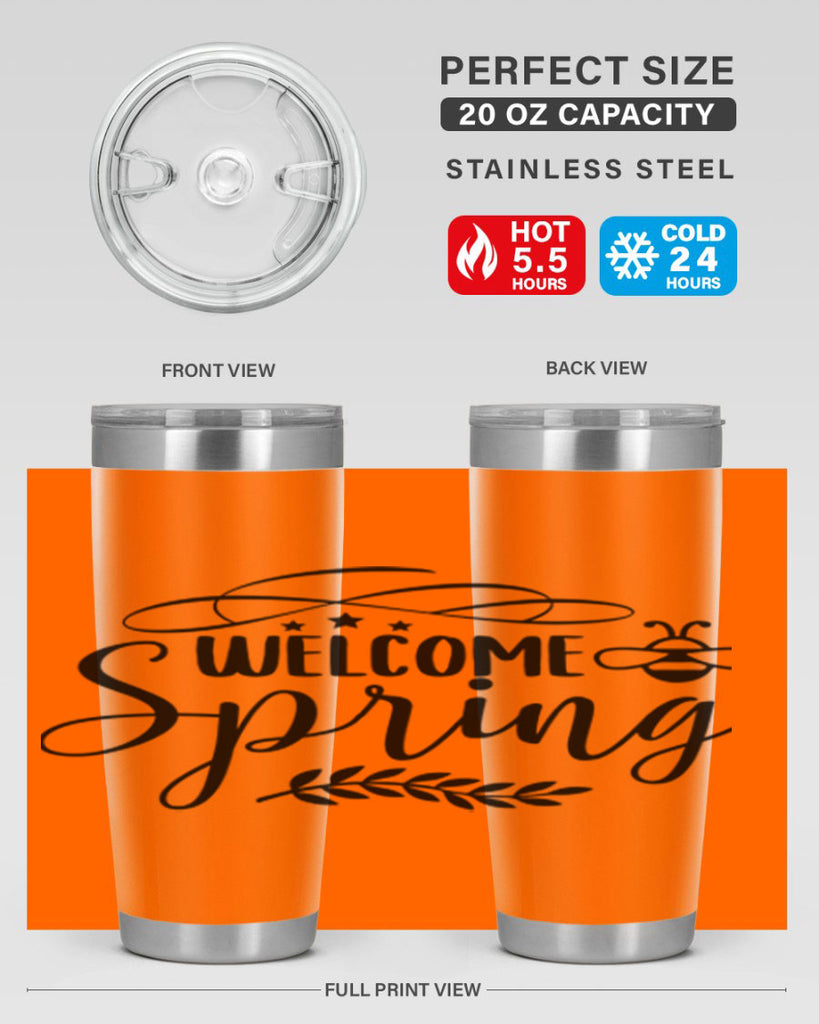 Welcome spring design  594#- spring- Tumbler