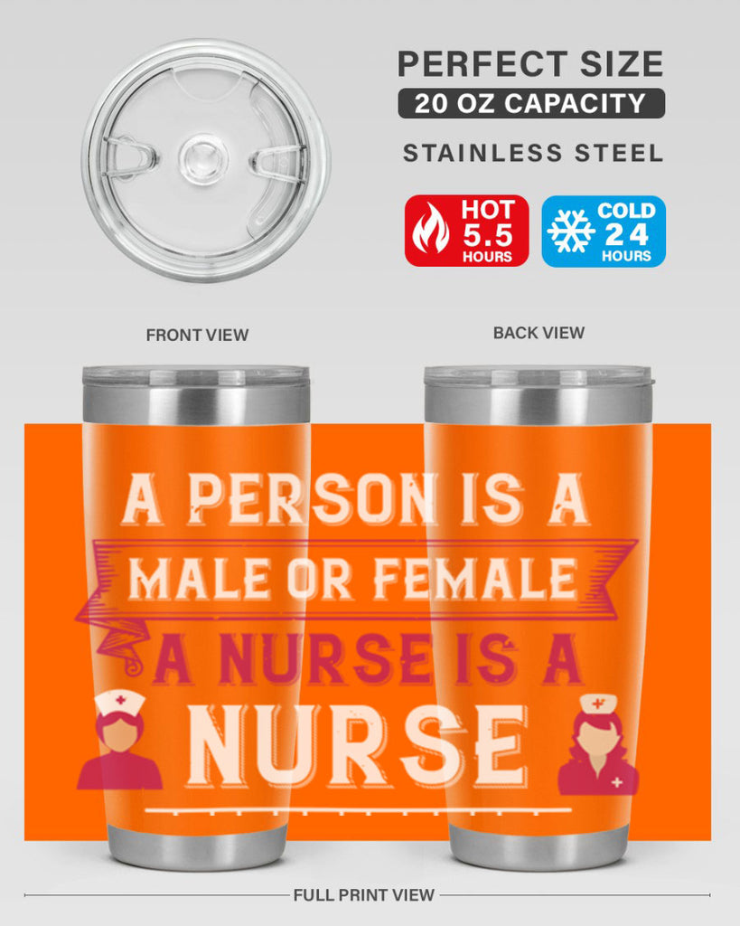 Whether a person is a male or female a nurse is a nurse Style 252#- nurse- tumbler