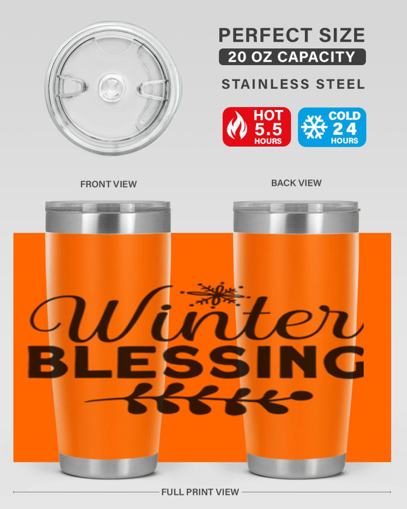 Winter Blessing488#- winter- Tumbler