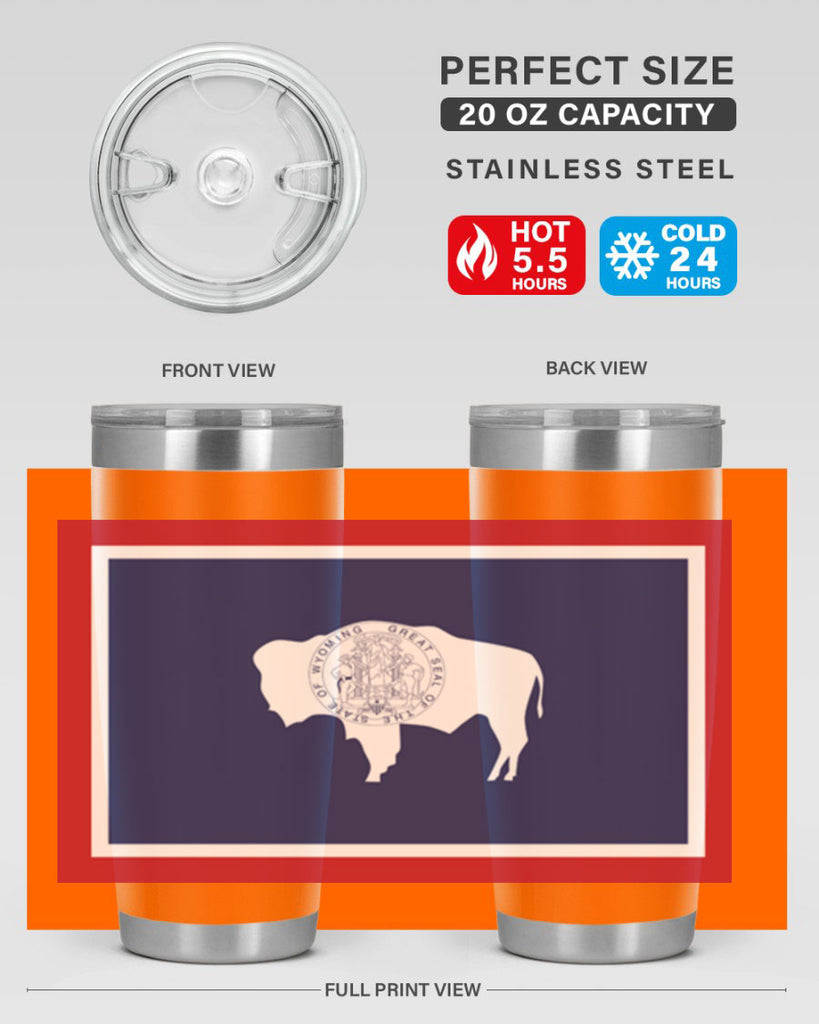 Wyoming 1#- stateflags- Tumbler