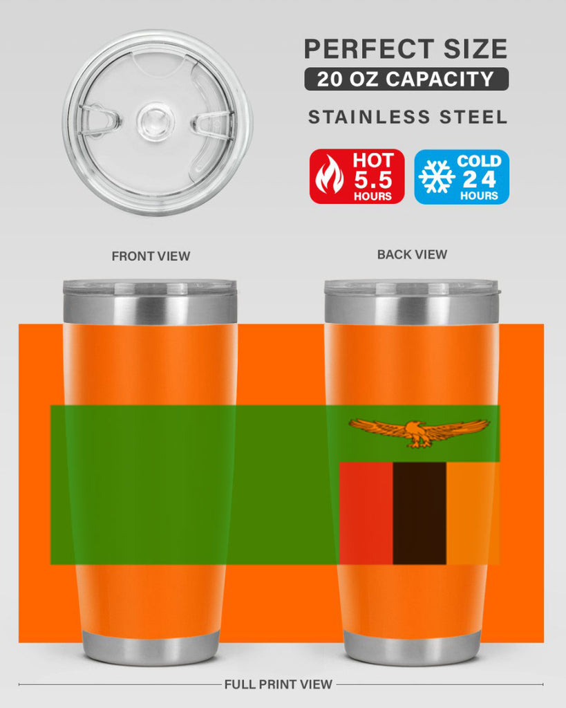 Zambia 2#- world flags- Tumbler