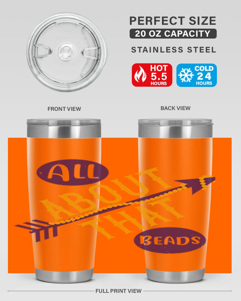 all about that beads 62#- mardi gras- Tumbler