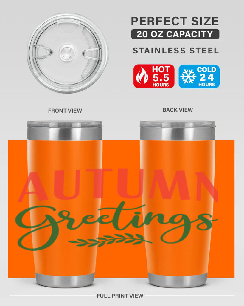 autumn greetings 14#- fall- Tumbler