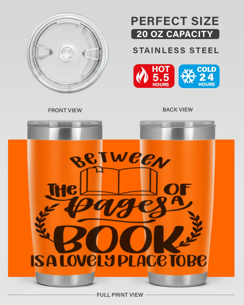 between the pages of a book 52#- reading- Tumbler