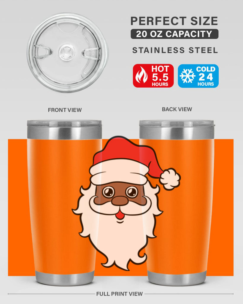 black santa 25#- black men - boys- tumbler