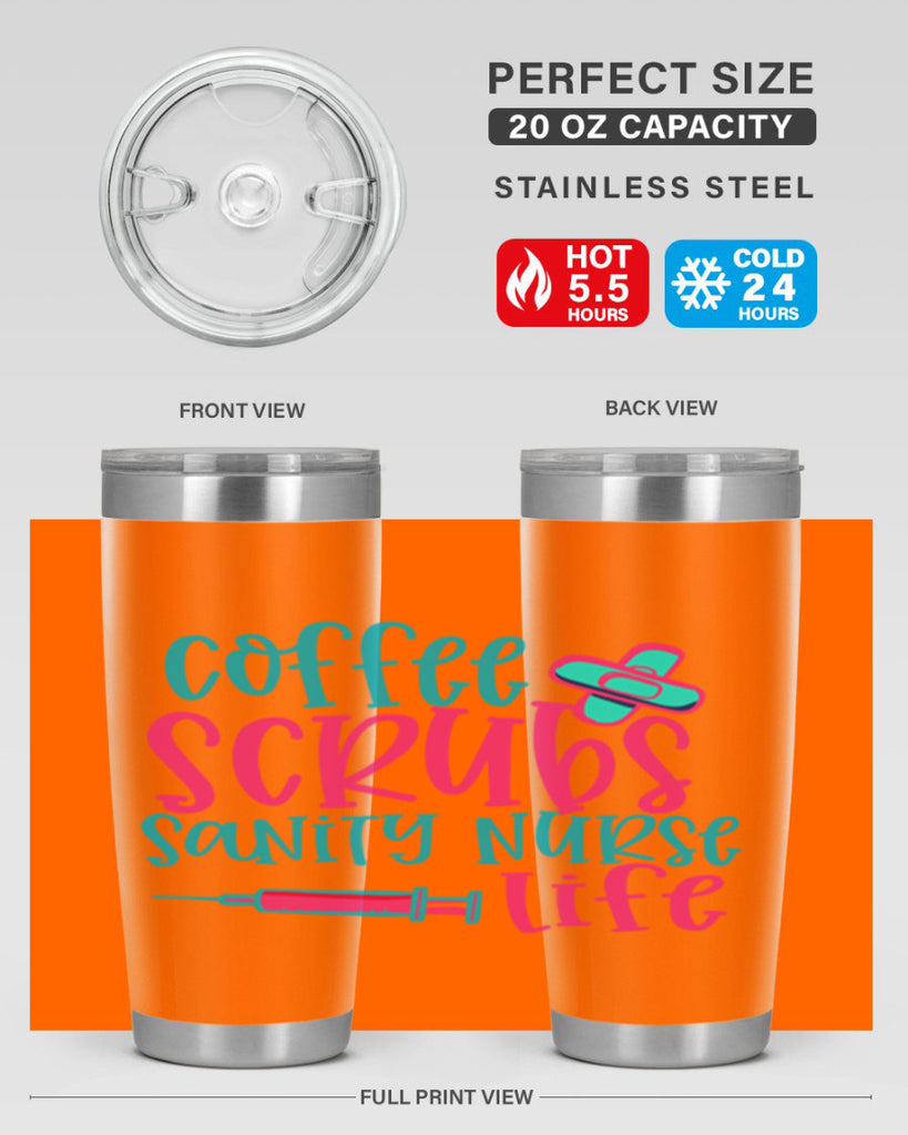 coffee scrubs sanity nurse life Style 390#- nurse- tumbler