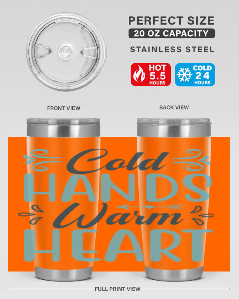 cold hands warm heart 50#- winter- Tumbler