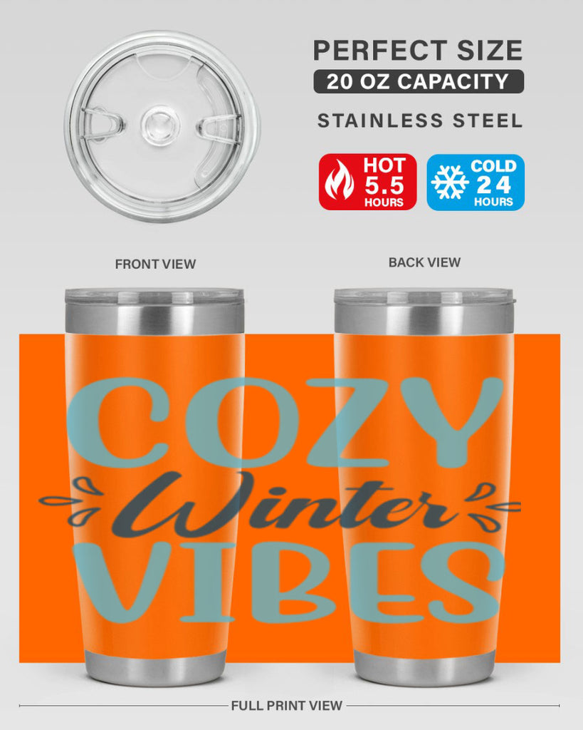 cozy winter vibes 65#- winter- Tumbler