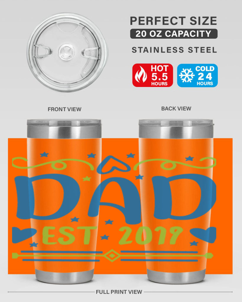 dad est 99#- fathers day- Tumbler