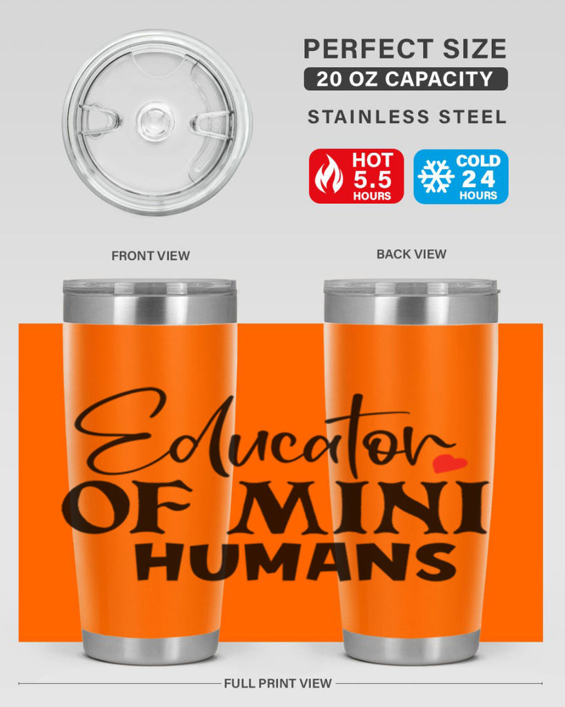 educator of mini humans Style 180#- teacher- tumbler