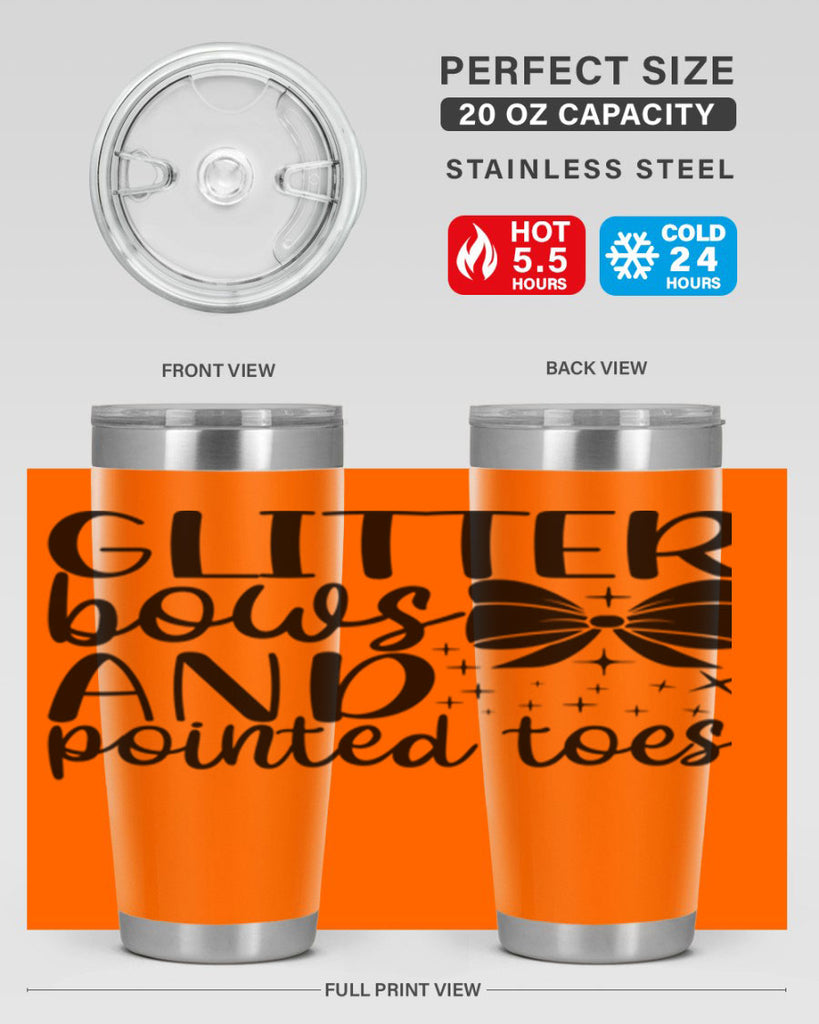 glitter bows and pointed toes44#- ballet- Tumbler