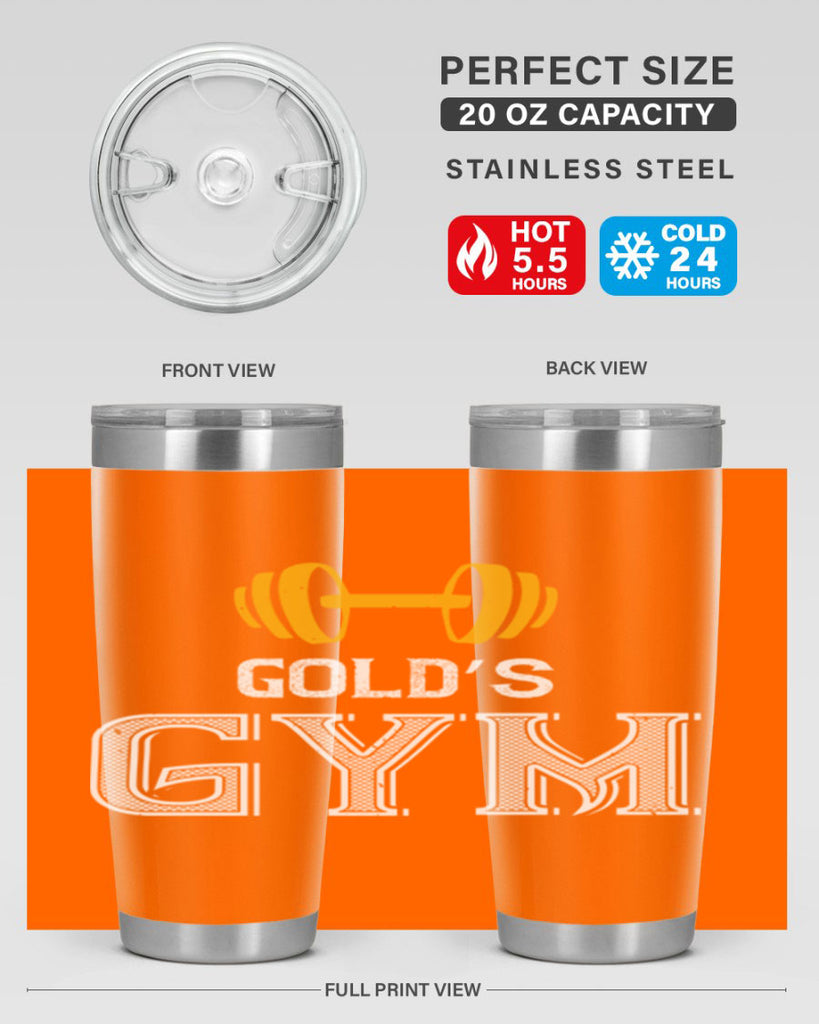 gold gym 101#- gym- Tumbler