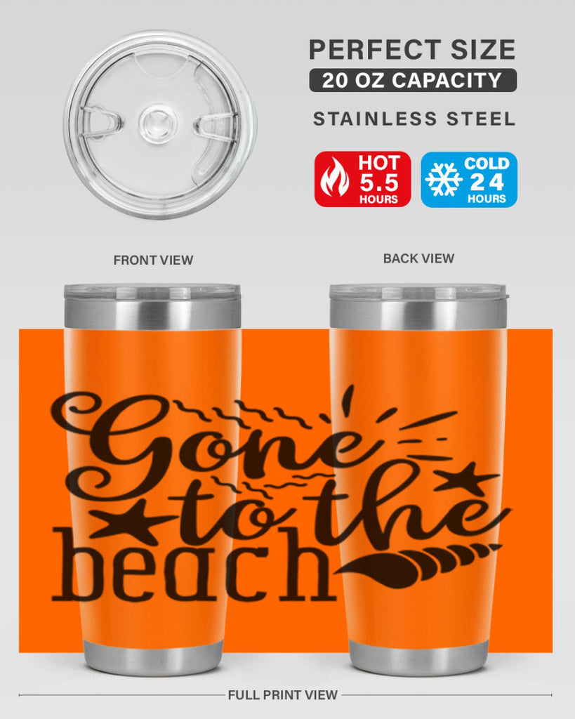 gone to the beach Style 100#- summer- Tumbler