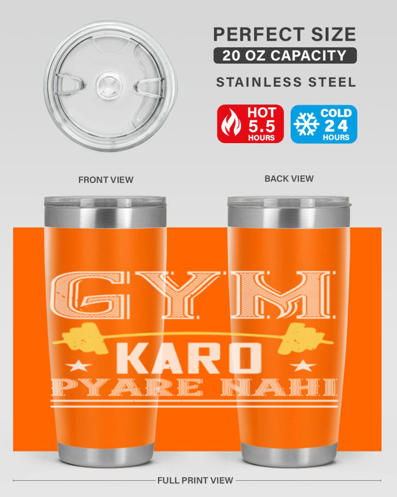 gym karo pare nahi 9#- gym- Tumbler