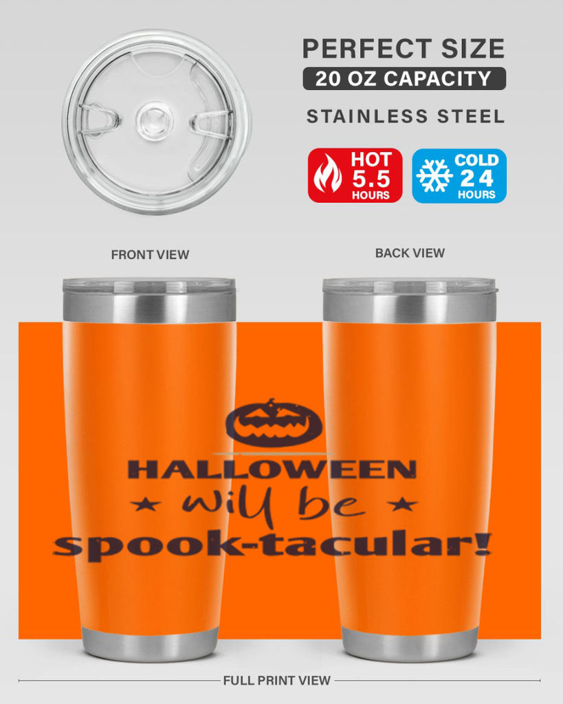 halloween will be spooktacular 156#- halloween- Tumbler