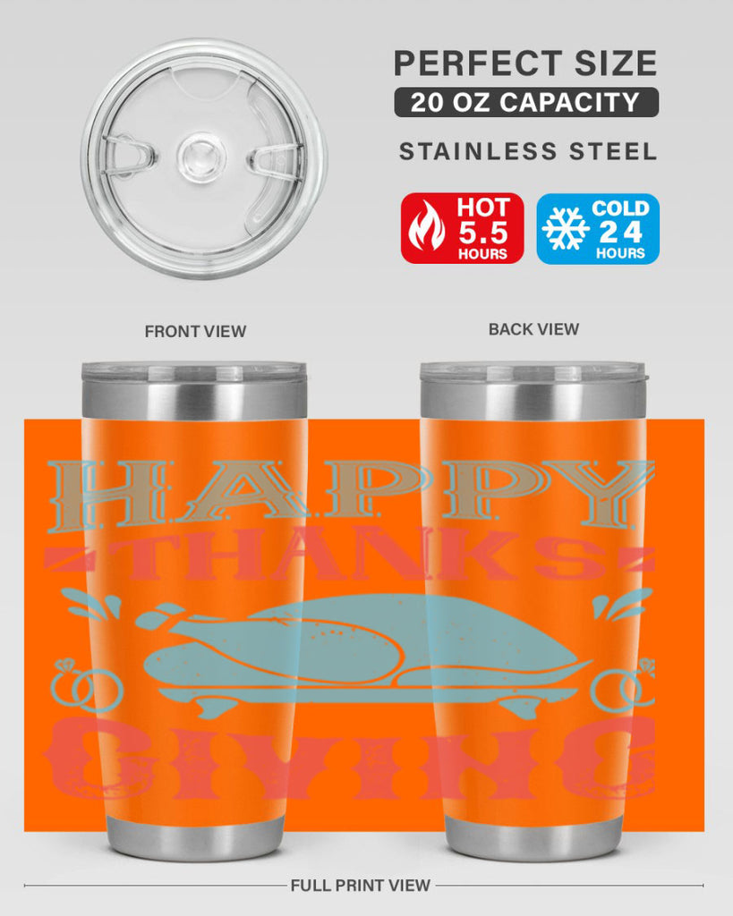 happy thanks giving 36#- thanksgiving- Tumbler