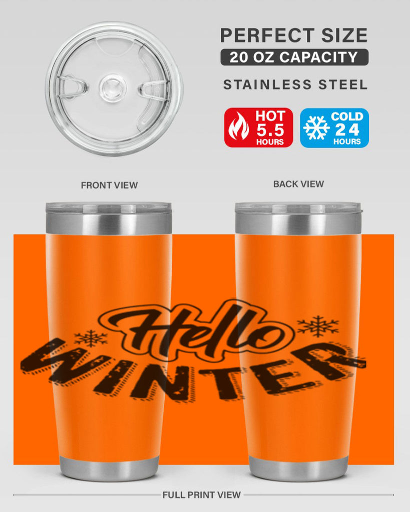 hello winter 169#- winter- Tumbler