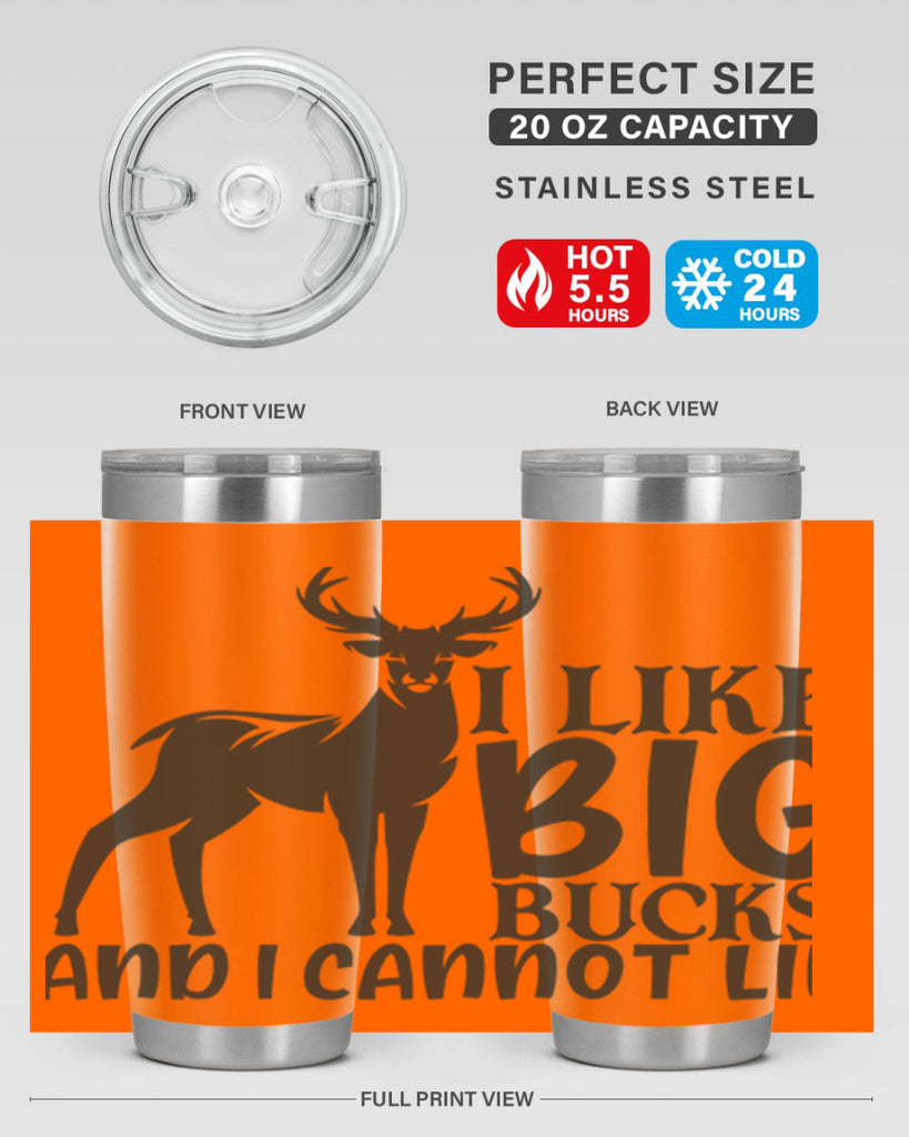 i like big bucks and i cannot lie 8#- hunting- Tumbler
