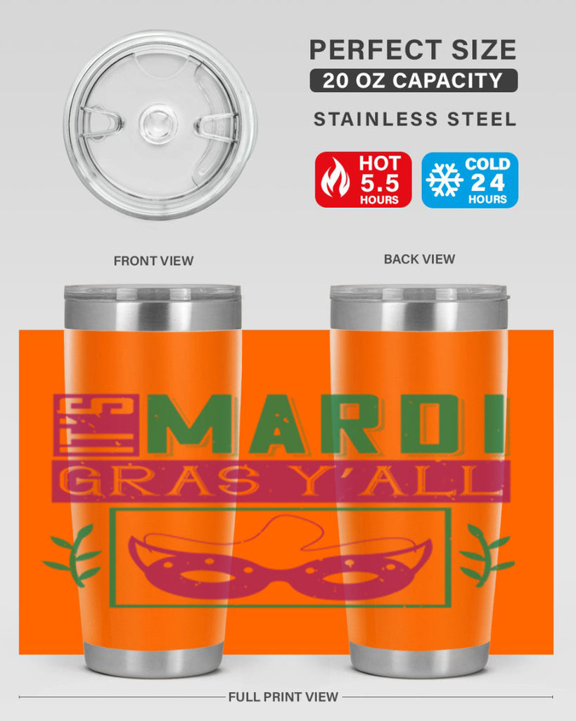 it’s mardi gras y’all 60#- mardi gras- Tumbler