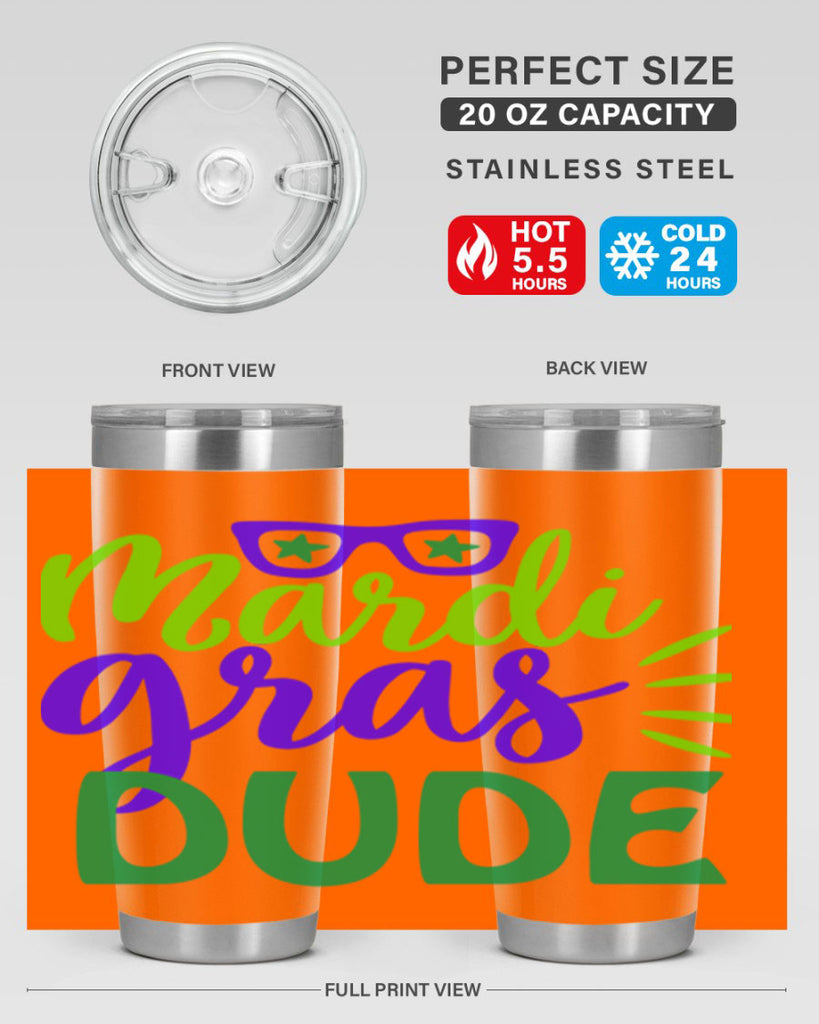 mardi gras dude 10#- mardi gras- Tumbler