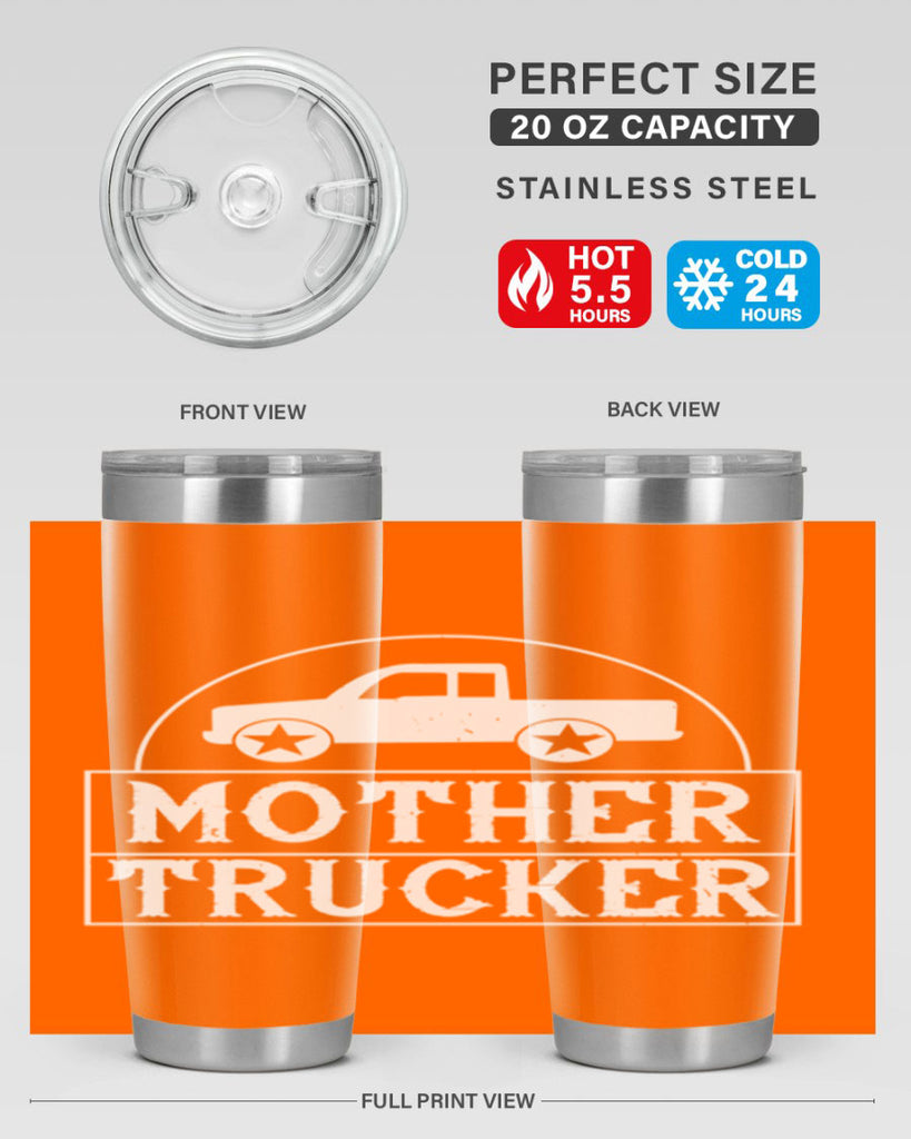 mother trucker Style 30#- truck driver- tumbler