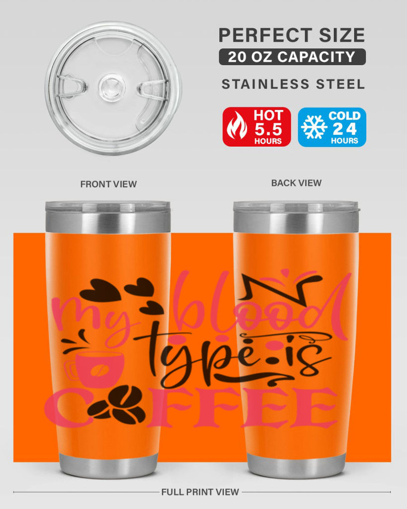 my blood type is coffee Style Style 129#- nurse- tumbler