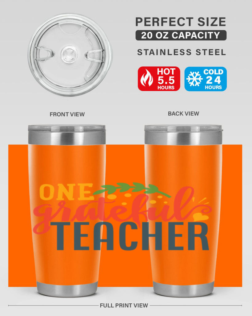 one grateful teacher Style 167#- teacher- tumbler