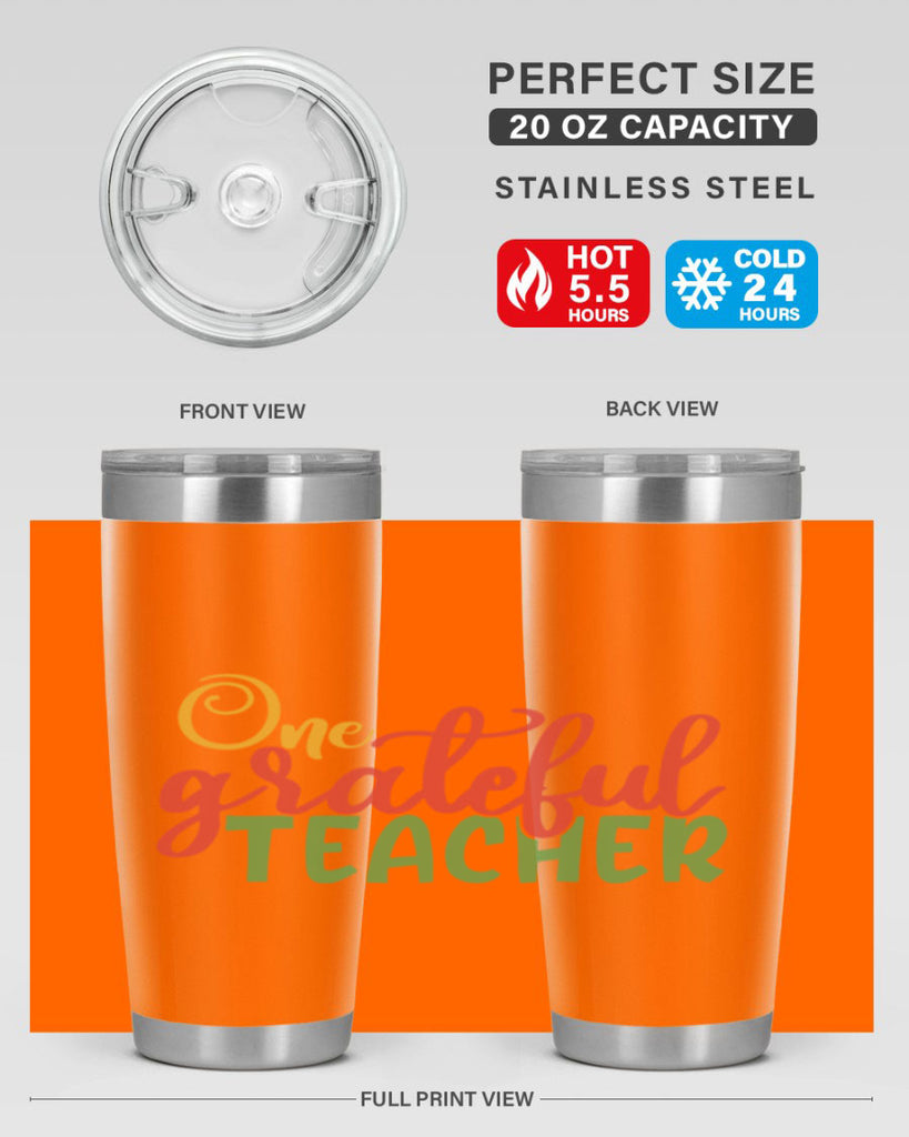 one grateful teacher Style 168#- teacher- tumbler