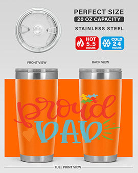 proud dad Style 36#- autism- Tumbler