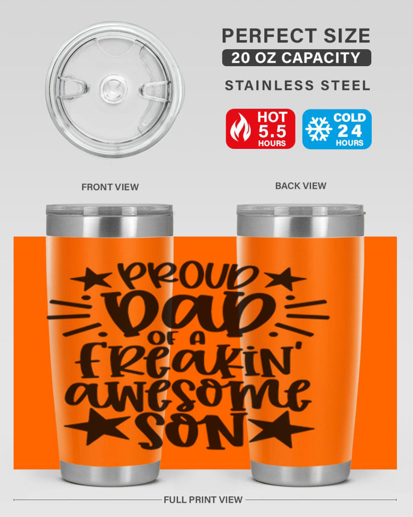 proud dad of a freakin awesome son 23#- fathers day- Tumbler