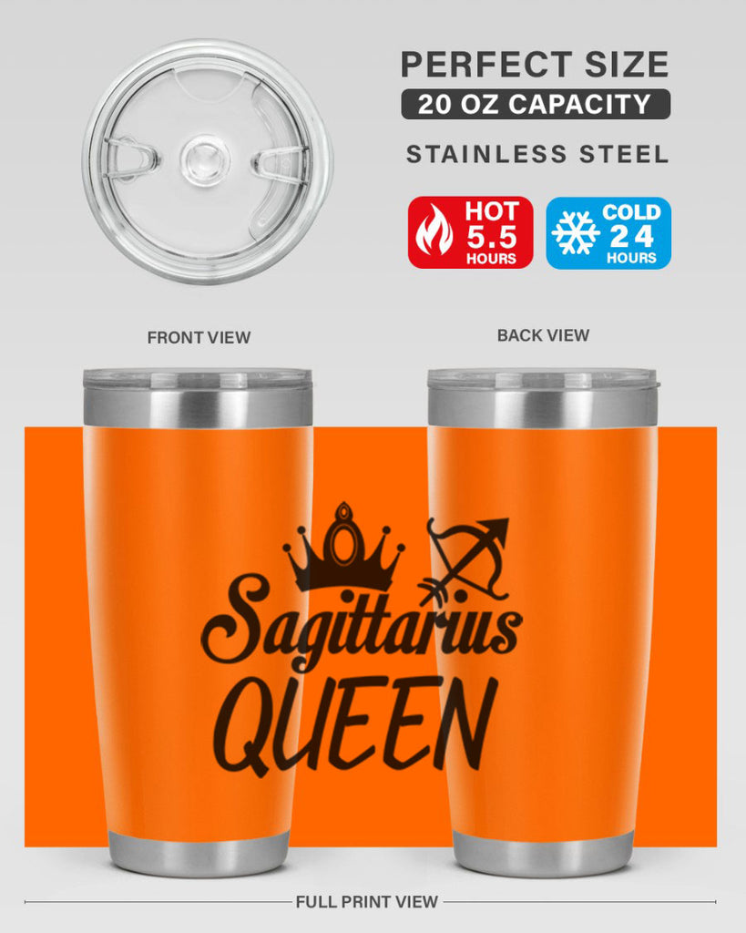 sagittarius queen 412#- zodiac- Tumbler