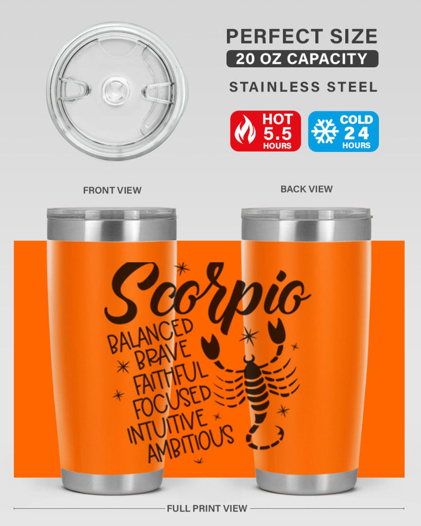 scorpio 436#- zodiac- Tumbler