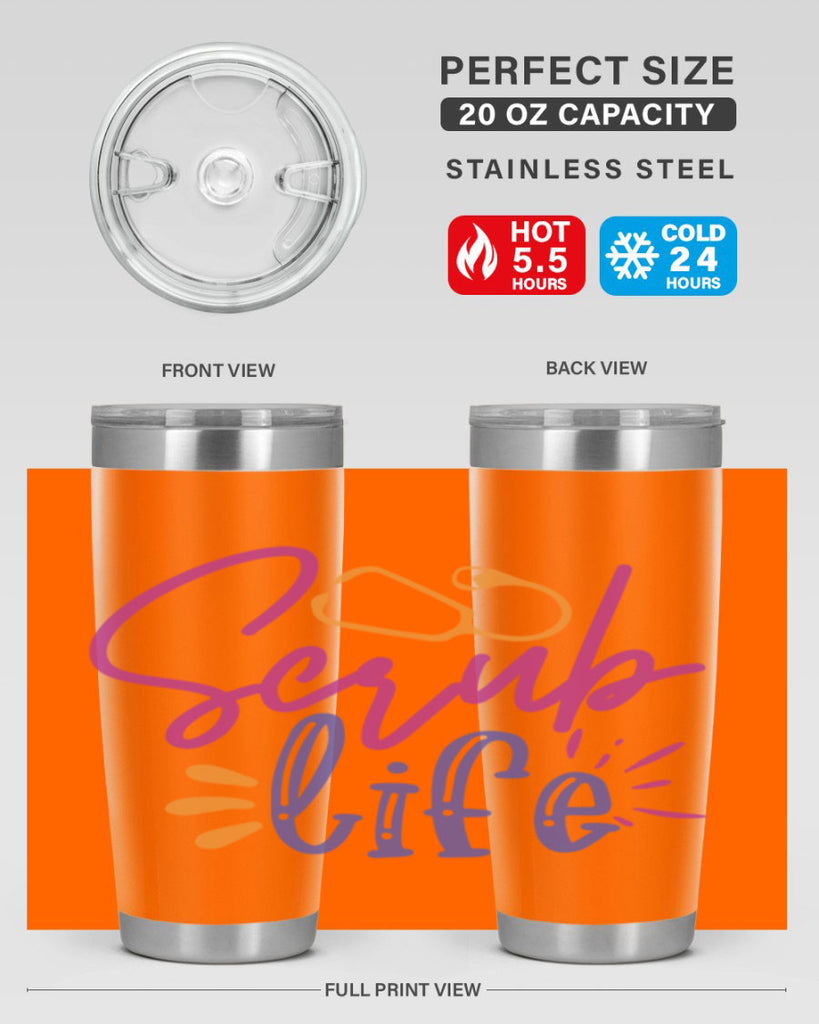 scrub life Style 351#- nurse- tumbler
