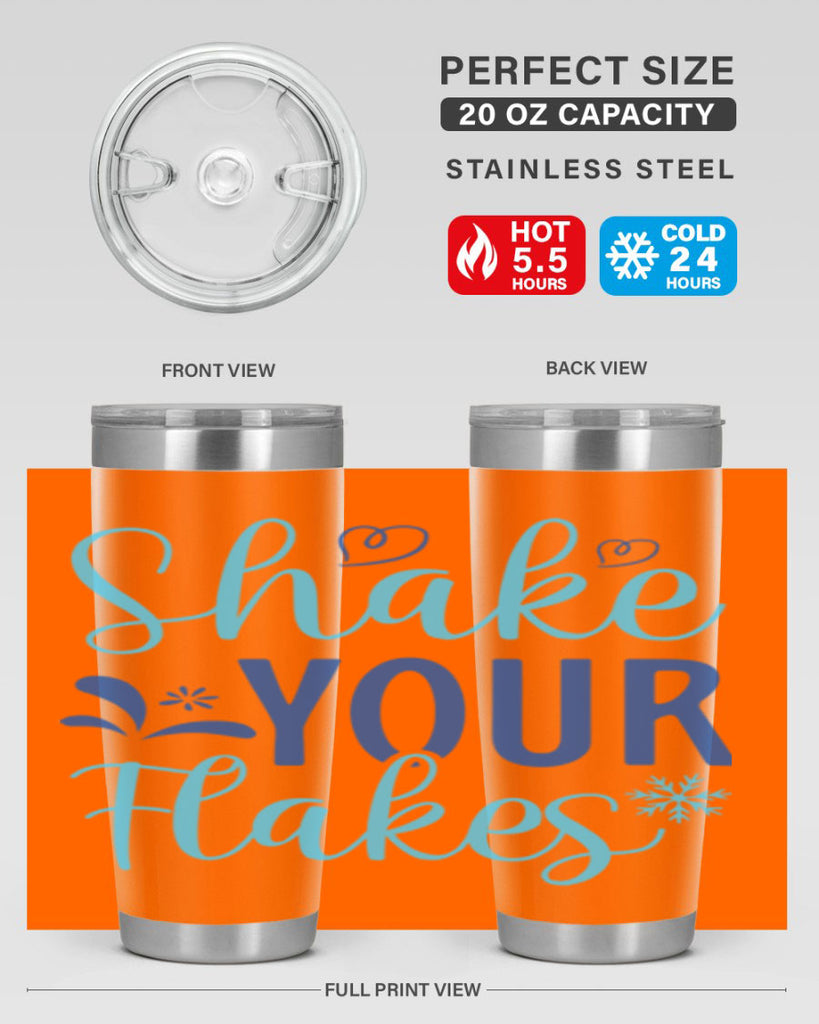 shake your flakes 359#- winter- Tumbler