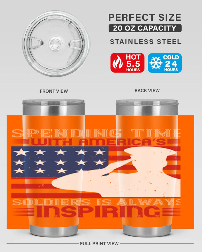 spending time with americas 90#- Veterns Day- Tumbler