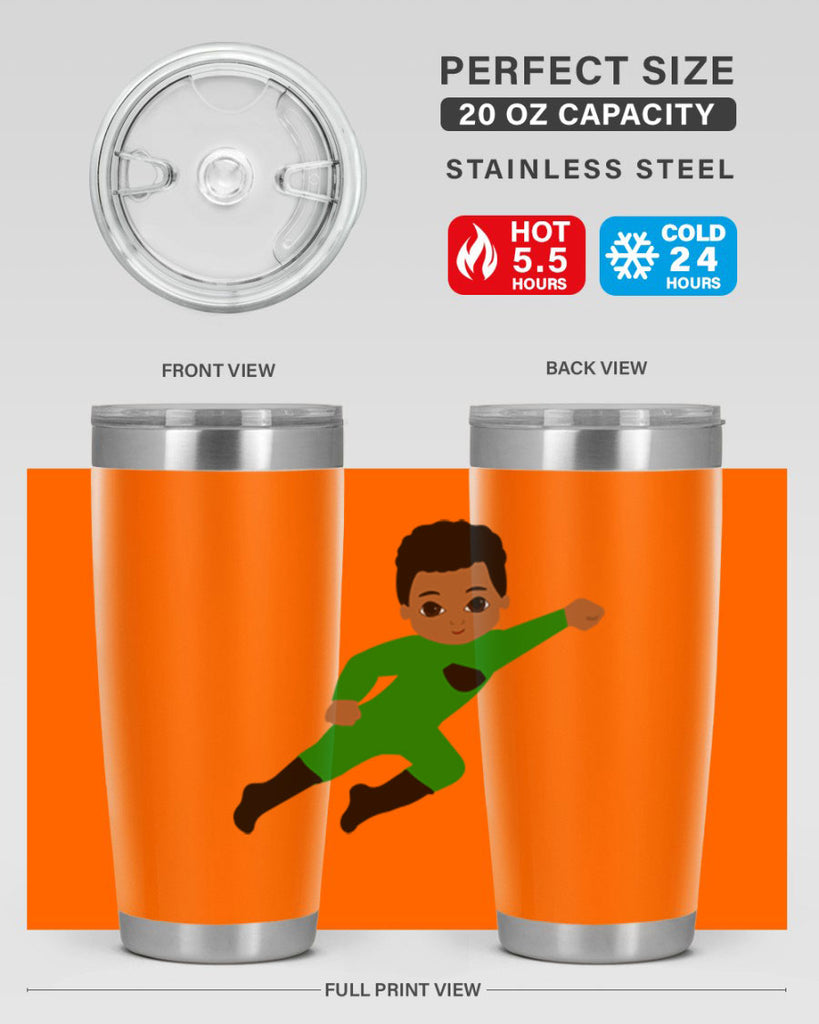 super kid 6#- black men - boys- tumbler