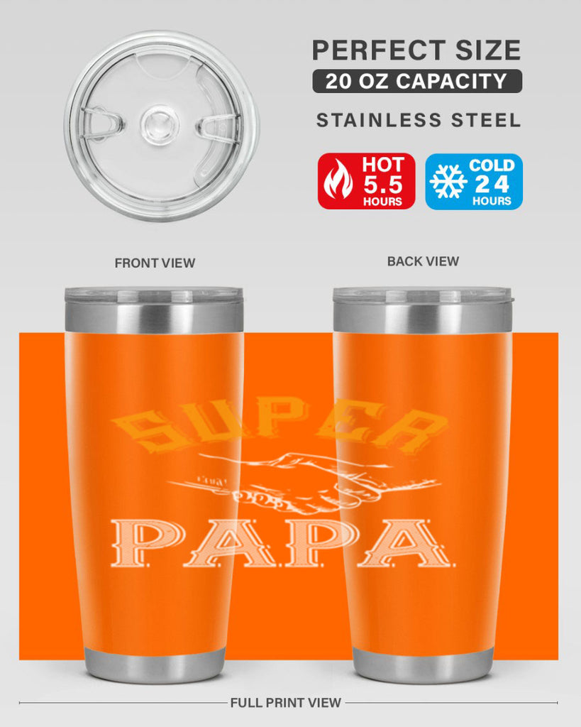 super papa 8#- grandpa - papa- Tumbler