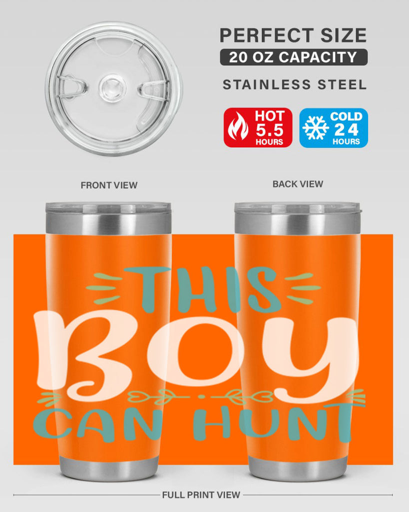 this boy can huntt 1#- easter- Tumbler