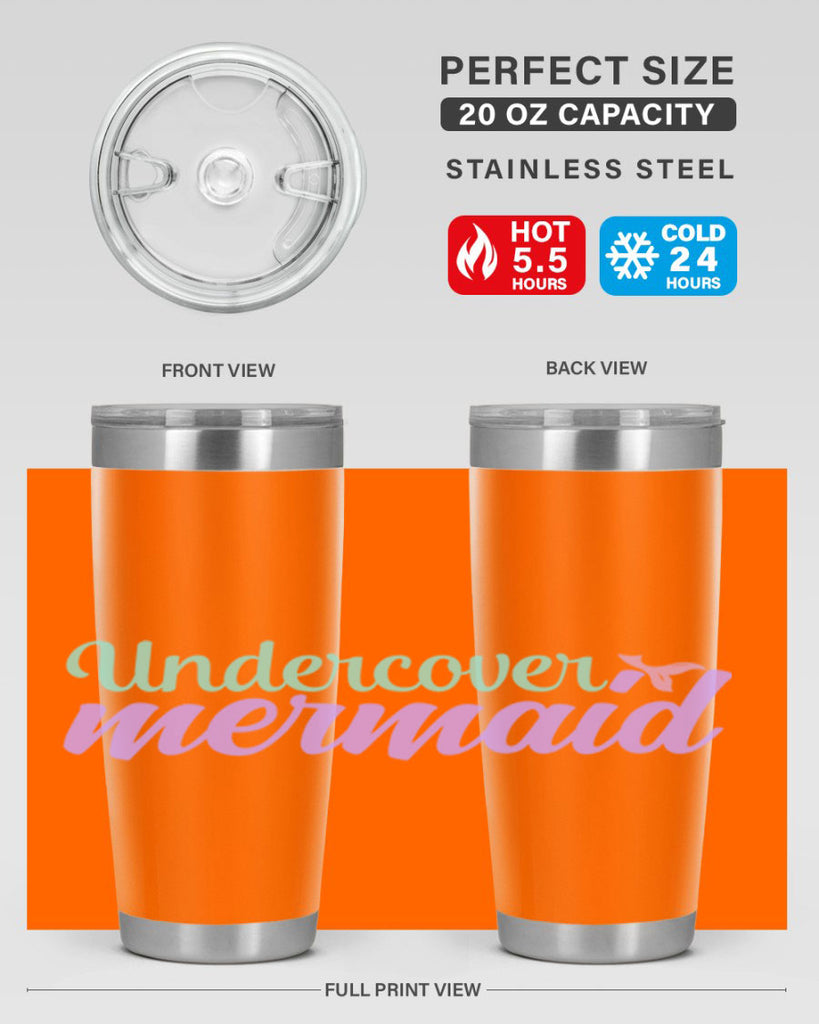 undercover mermaid 8#- mermaid- Tumbler