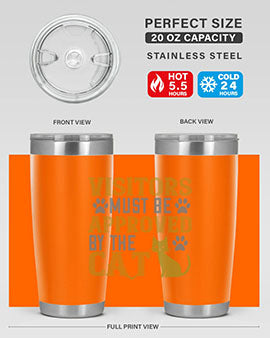 visitors must beapprovedby the cat Style 122#- cat- Tumbler