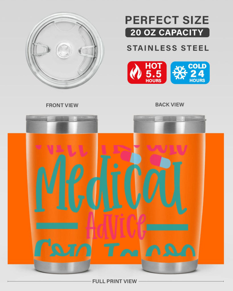will trade medicau advice for tacos Style 343#- nurse- tumbler