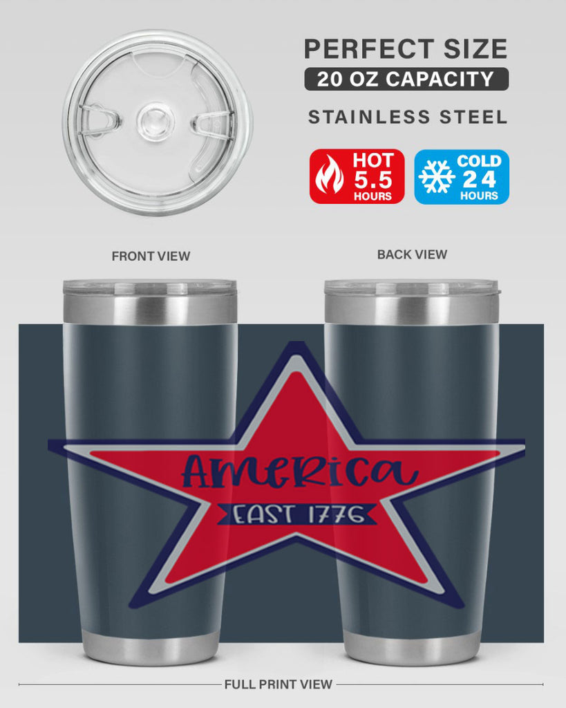 America East Style 144#- Fourt Of July- Tumbler