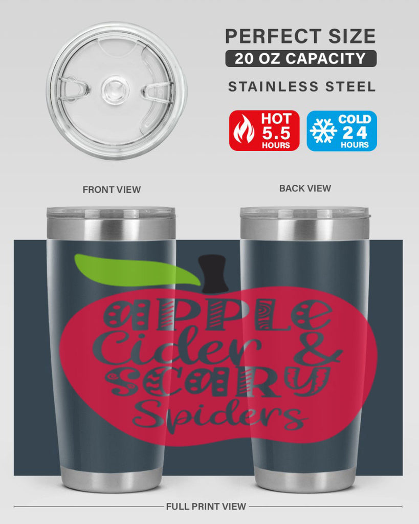 Apple Cider Scary Spiders 10#- fall- Tumbler