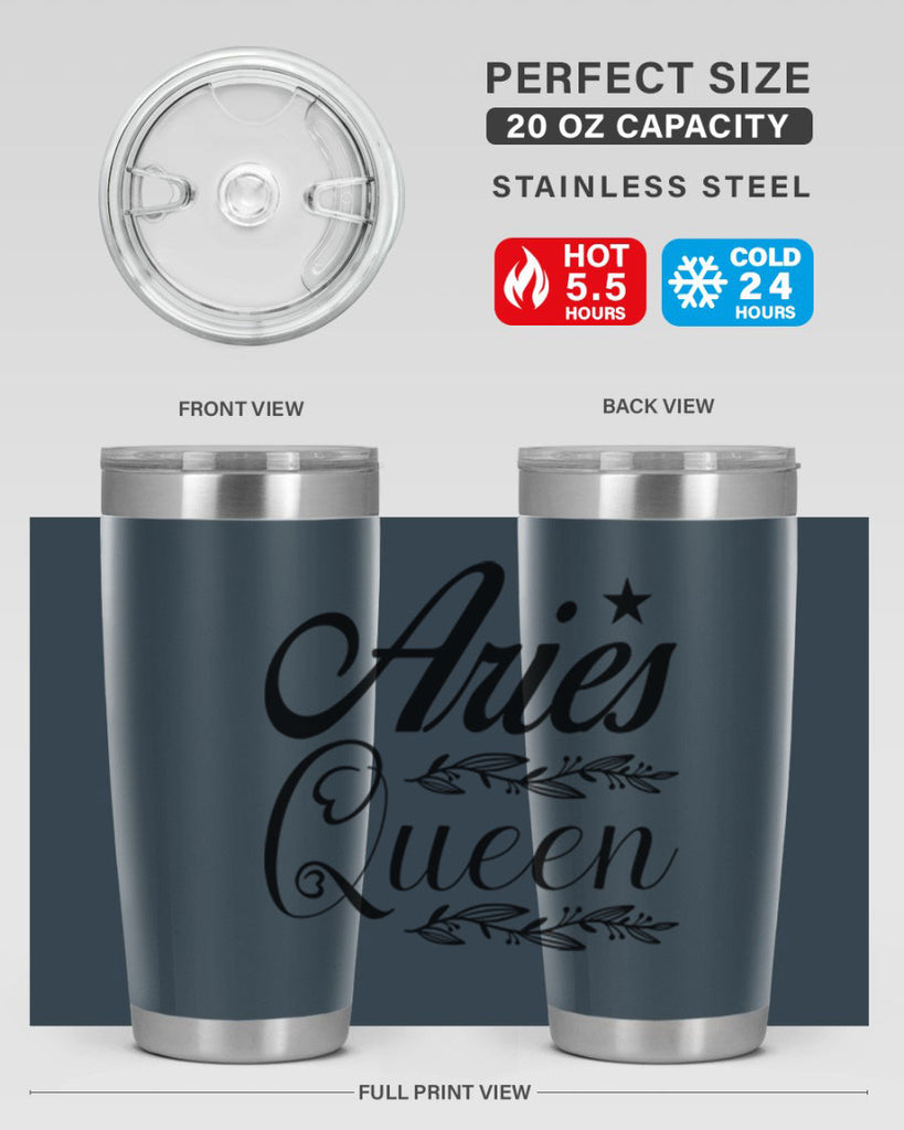 Aries queen 119#- zodiac- Tumbler