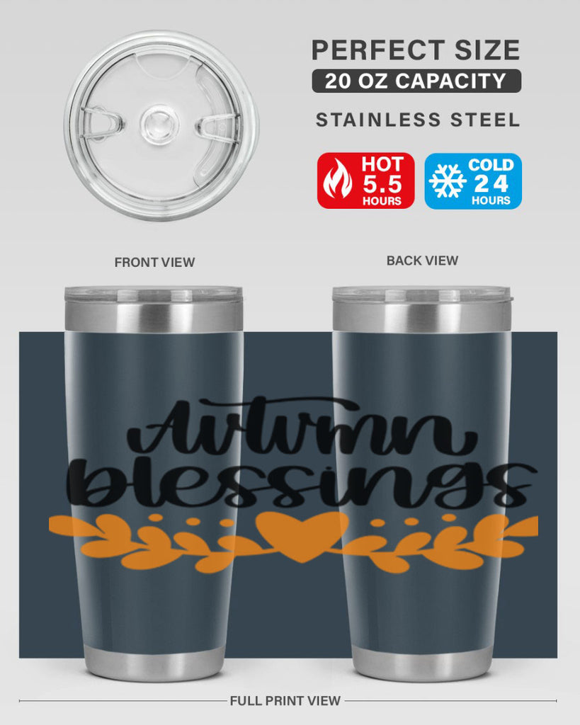 Autumn Blessings 472#- fall- Tumbler