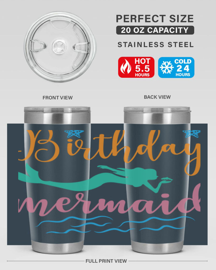 Birthday Mermaid Design 79#- mermaid- Tumbler