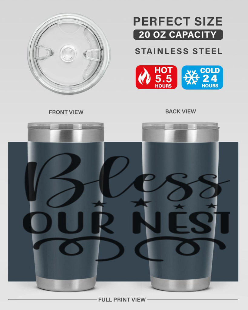 Bless Our Nest 50#- spring- Tumbler