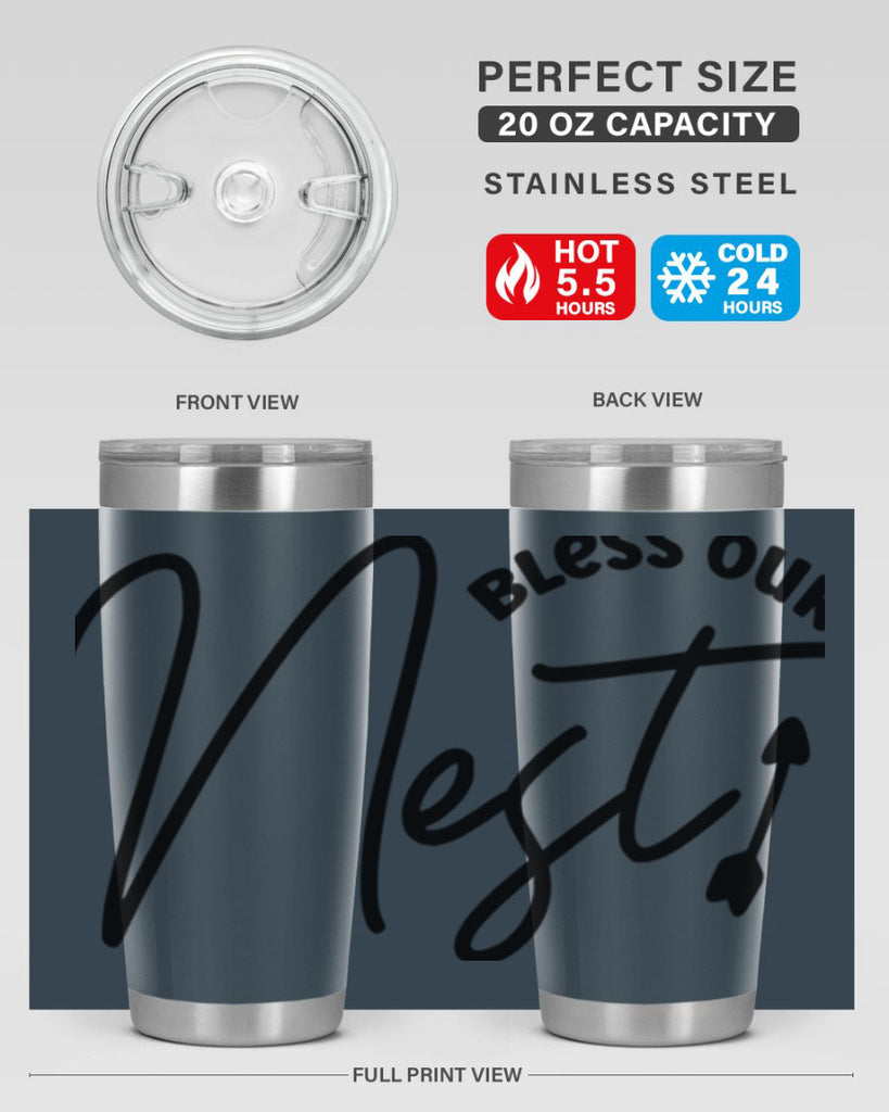 Bless Our Nest55#- spring- Tumbler